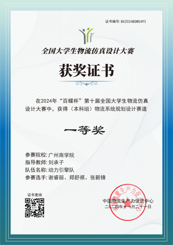 我校获得第十届百蝶杯全国大学生物流仿真设计大赛一等奖.jpg